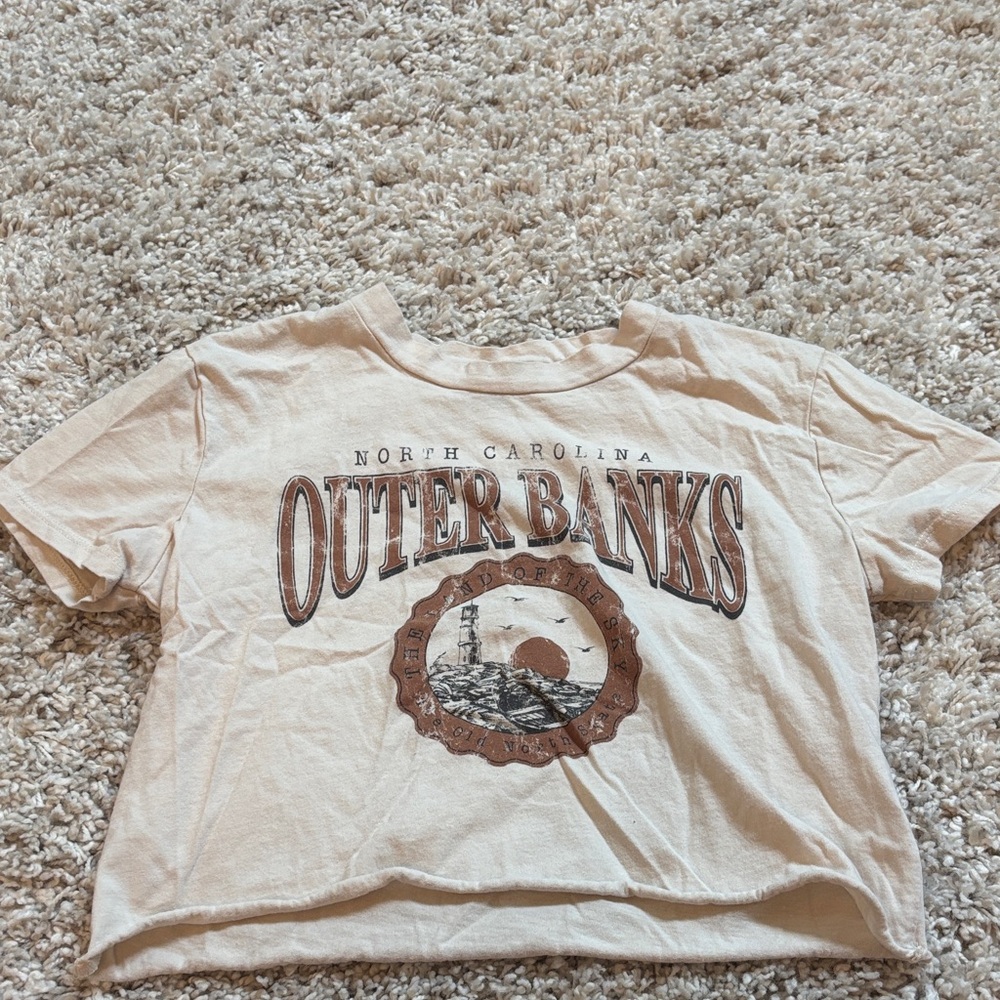 Outer Banks Graphic T-Shirt - Cream